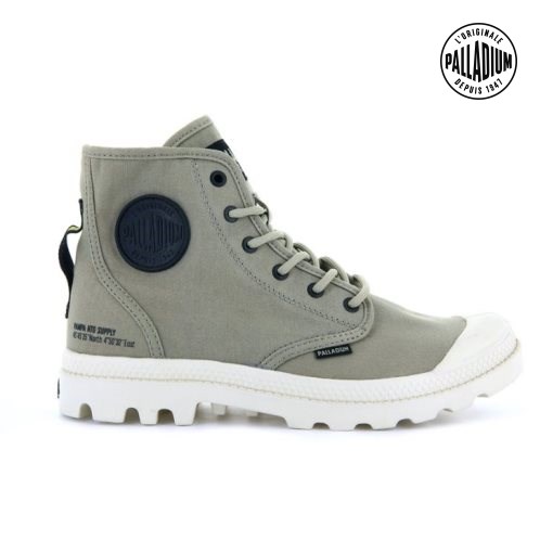 Palladium Pampa Hi Htg Supply Men's Boots Green | UK C143-KGU